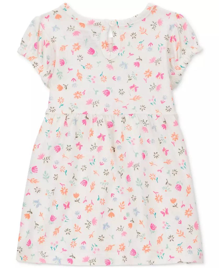Carter's Baby Girls Cotton Romper & Dress With Diaper Cover, 2 Piece Set