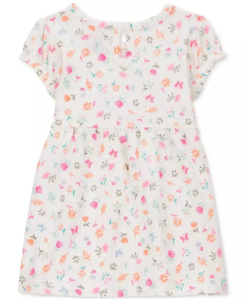 Carter's Baby Girls Cotton Romper & Dress With Diaper Cover, 2 Piece Set 2