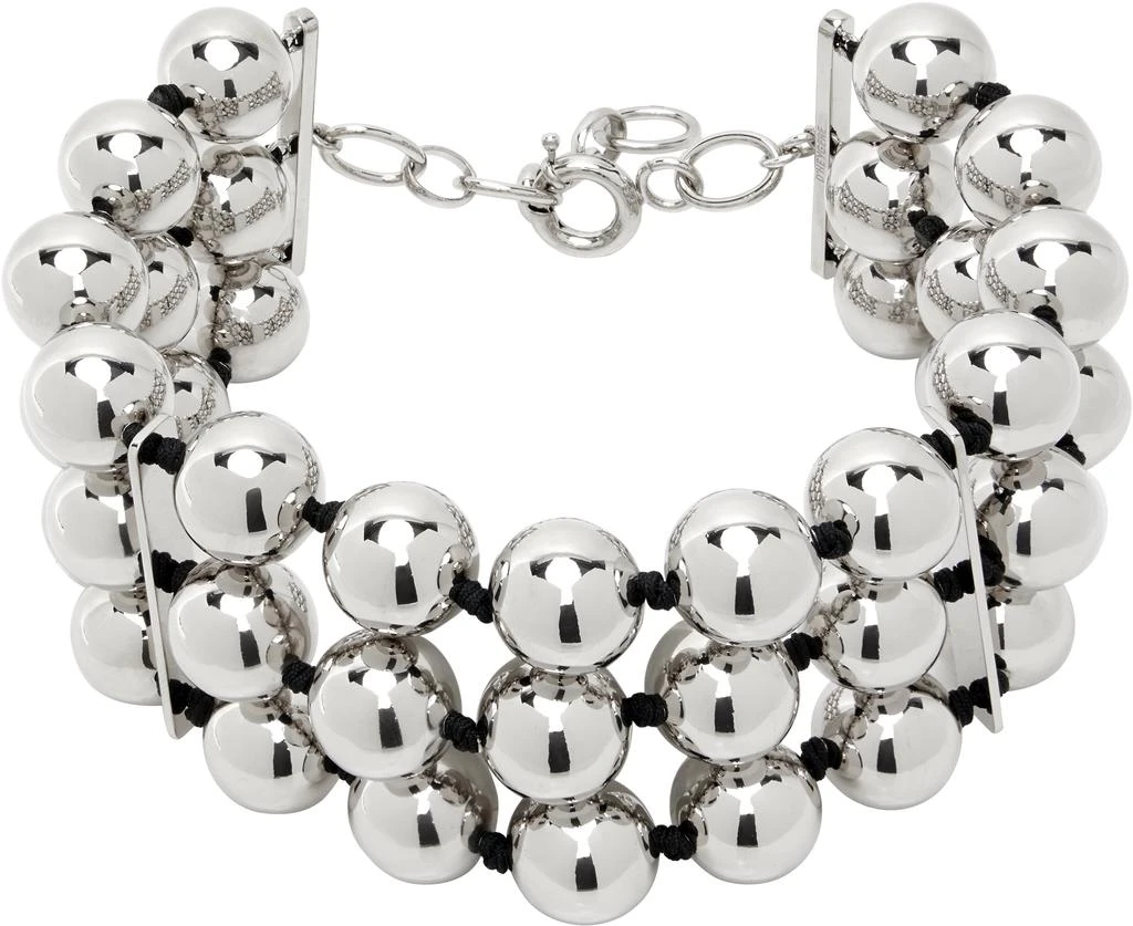 D'heygere Silver Ball Chain Choker 1