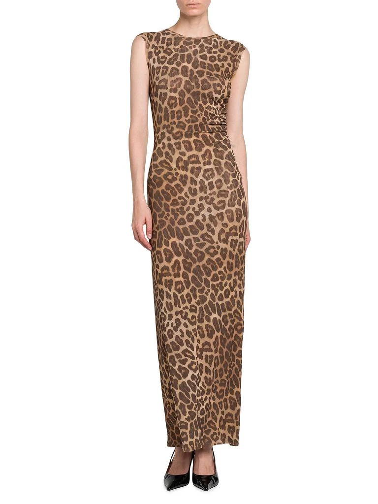 Stella McCartney Leopard Mesh Sleevless Dress 4