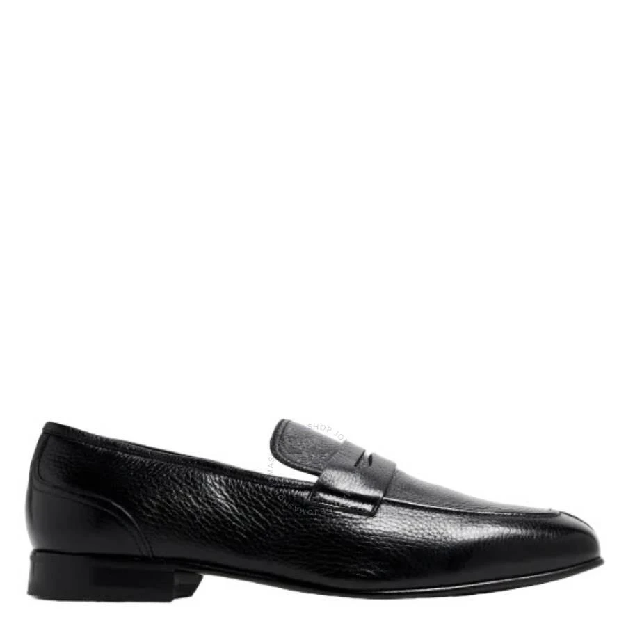 Bally Black Saix-U Leather Penny Loafers 1