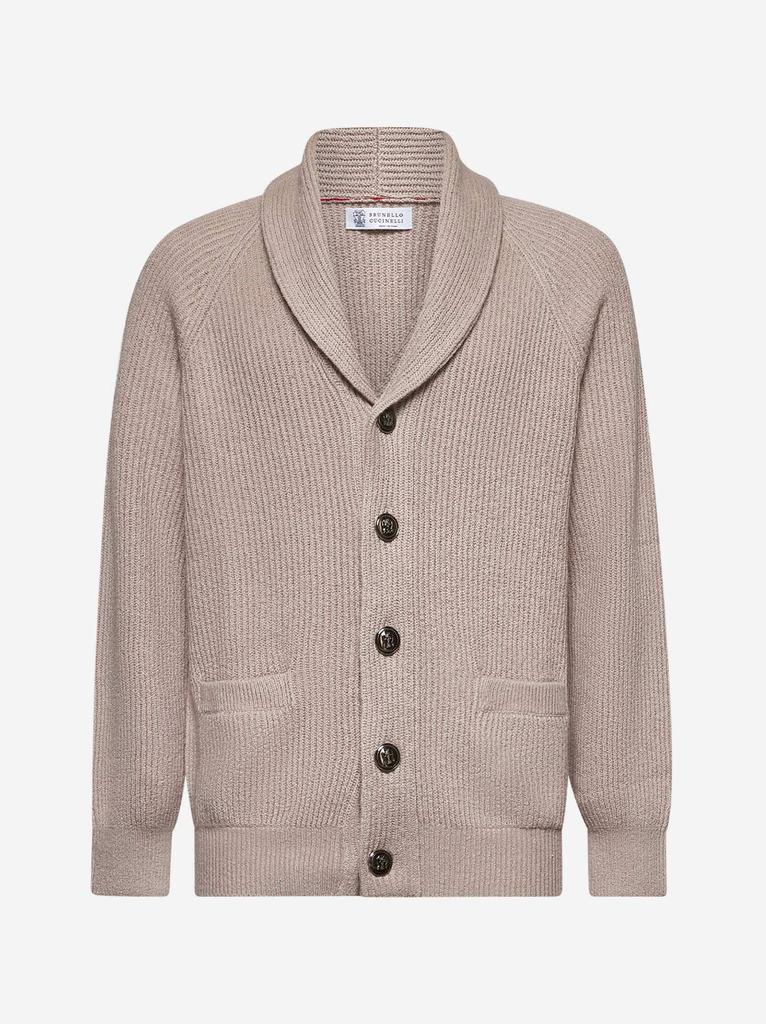 Brunello Cucinelli Jute malfilé cotton cardigan