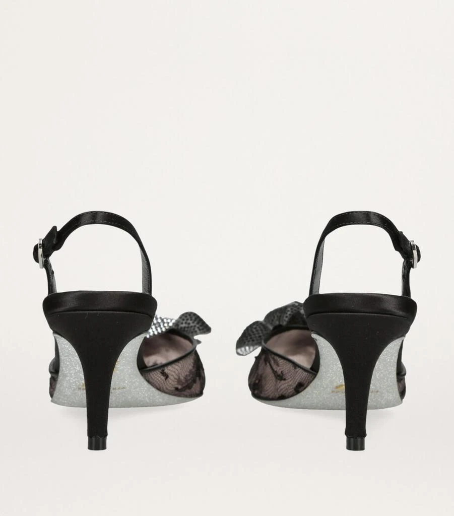 Rene Caovilla Flower Slingback Heels 60 2