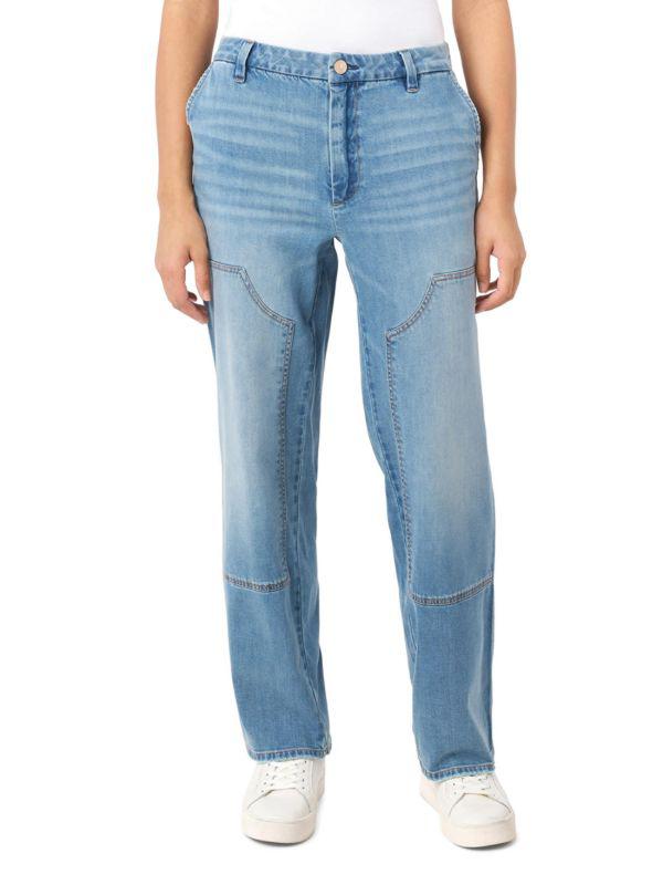 Seven7 Utility Patch Pocket Wide-Leg Jeans