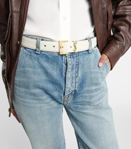 Yves Saint Laurent Cassandre leather belt 2