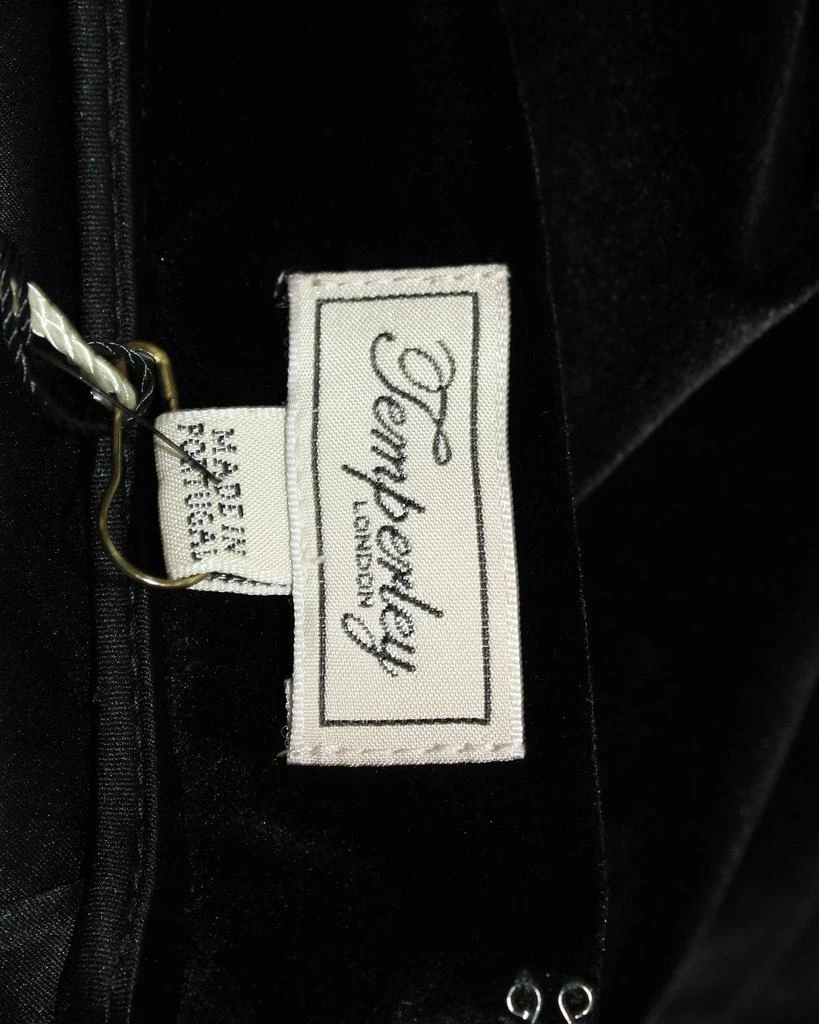 Temperley London Velvet Wide Leg Trousers in Black Polyester 5