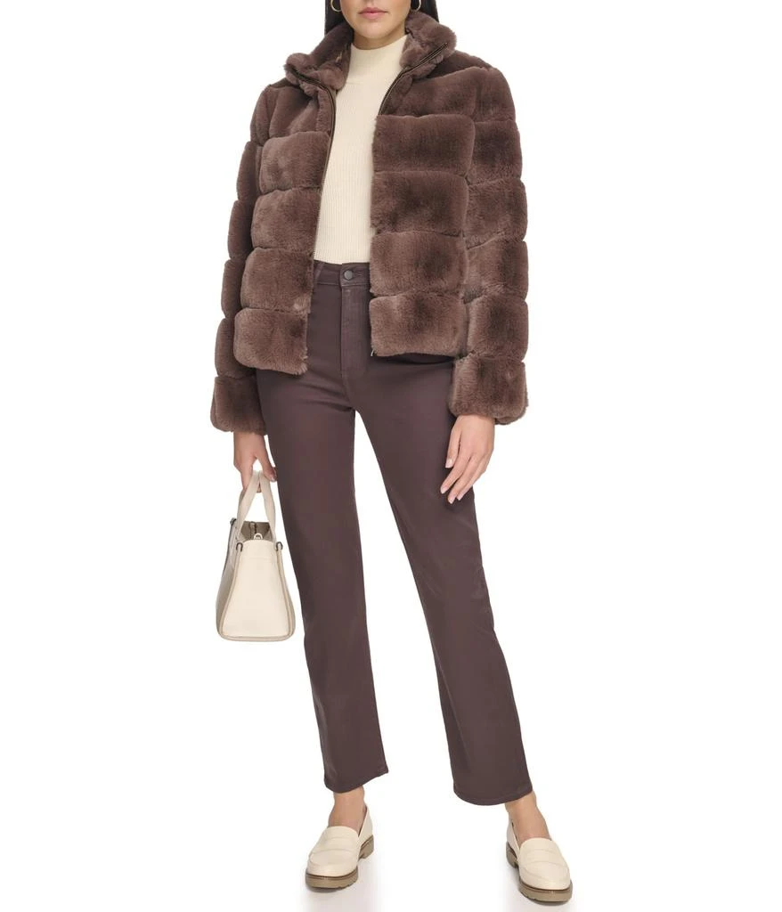 Calvin Klein Short Zip Faux Fur 5