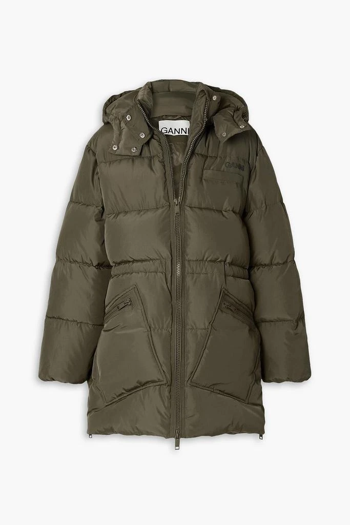 Ganni Oversized quilted shell jacket 1