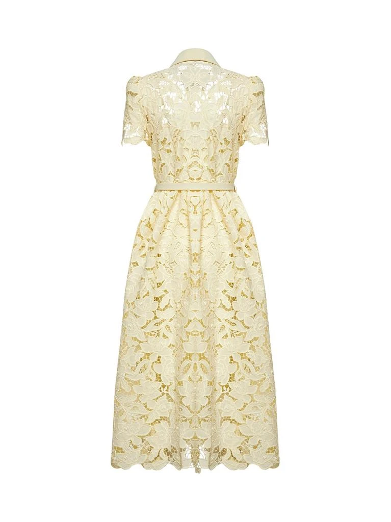 Self Portrait Self-Portrait Lace Collared Midi Dress 2