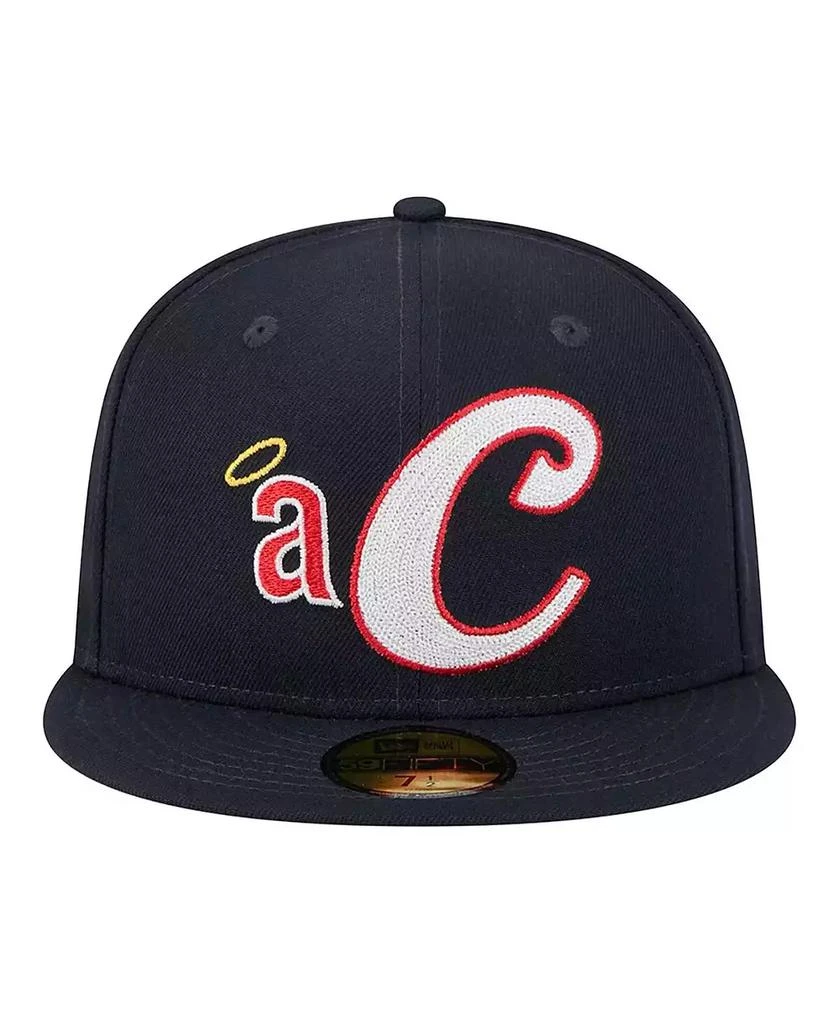 New Era Men's Navy California Angels Cooperstown Collection Duo Logo 2.0 59FIFTY Fitted Hat 5