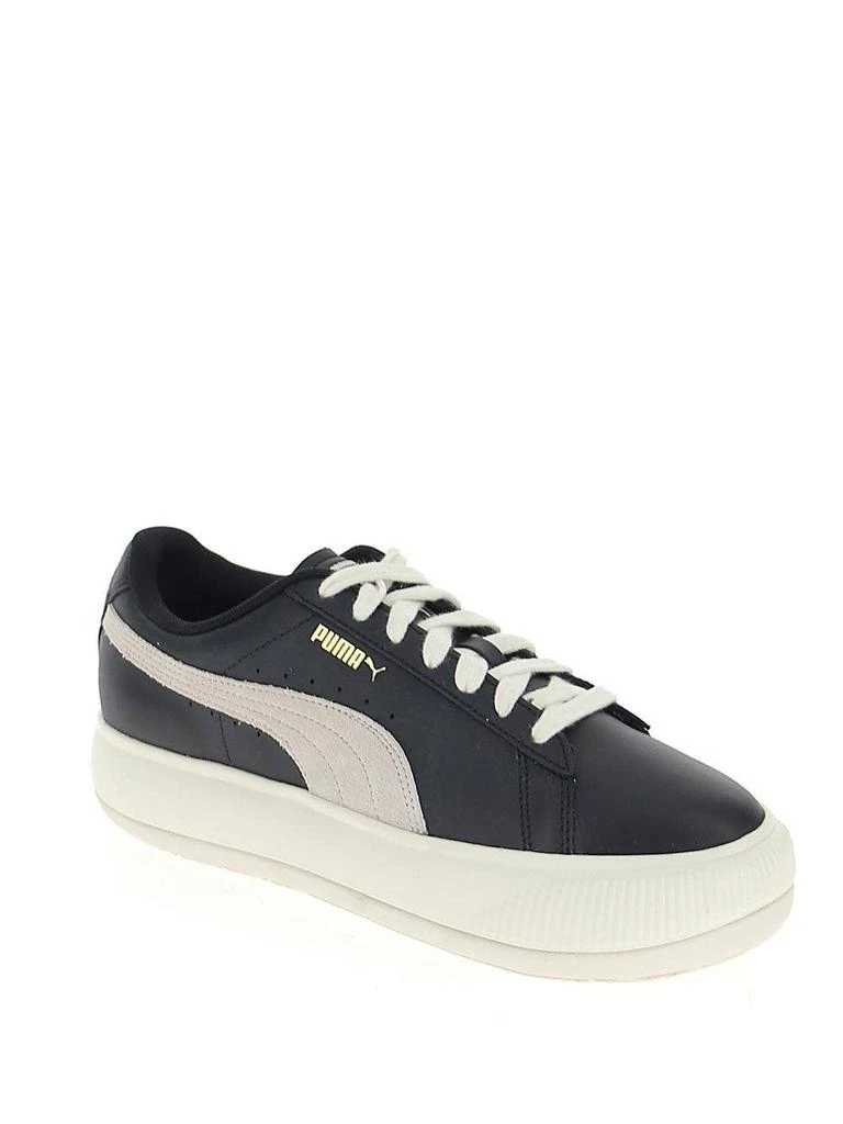 Puma Black And White Leather Sneakers 2