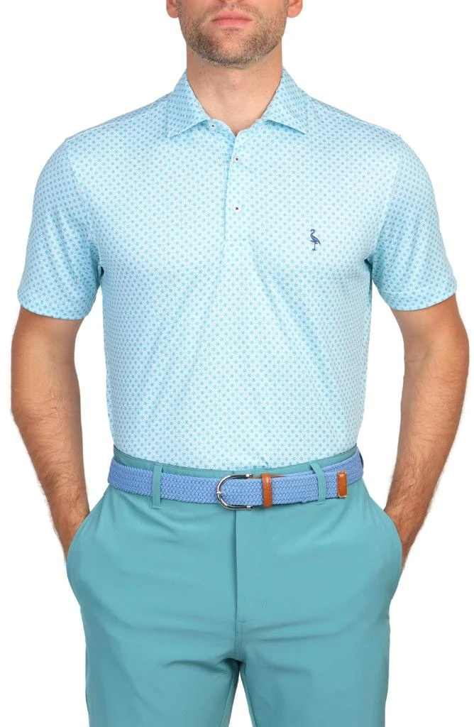 TailorByrd Floral Print Performance Polo 5