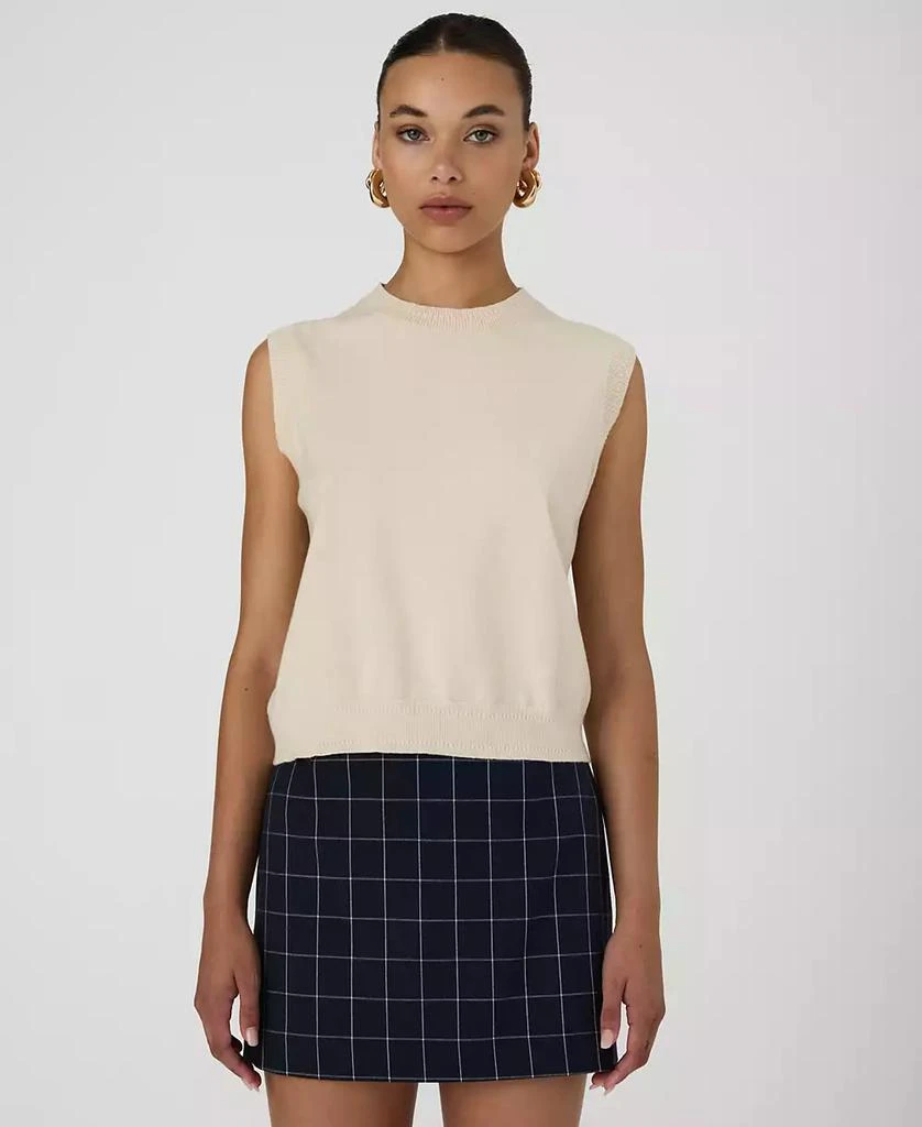 French Connection Women's Cosysoft Crewneck Sweater Vest 1