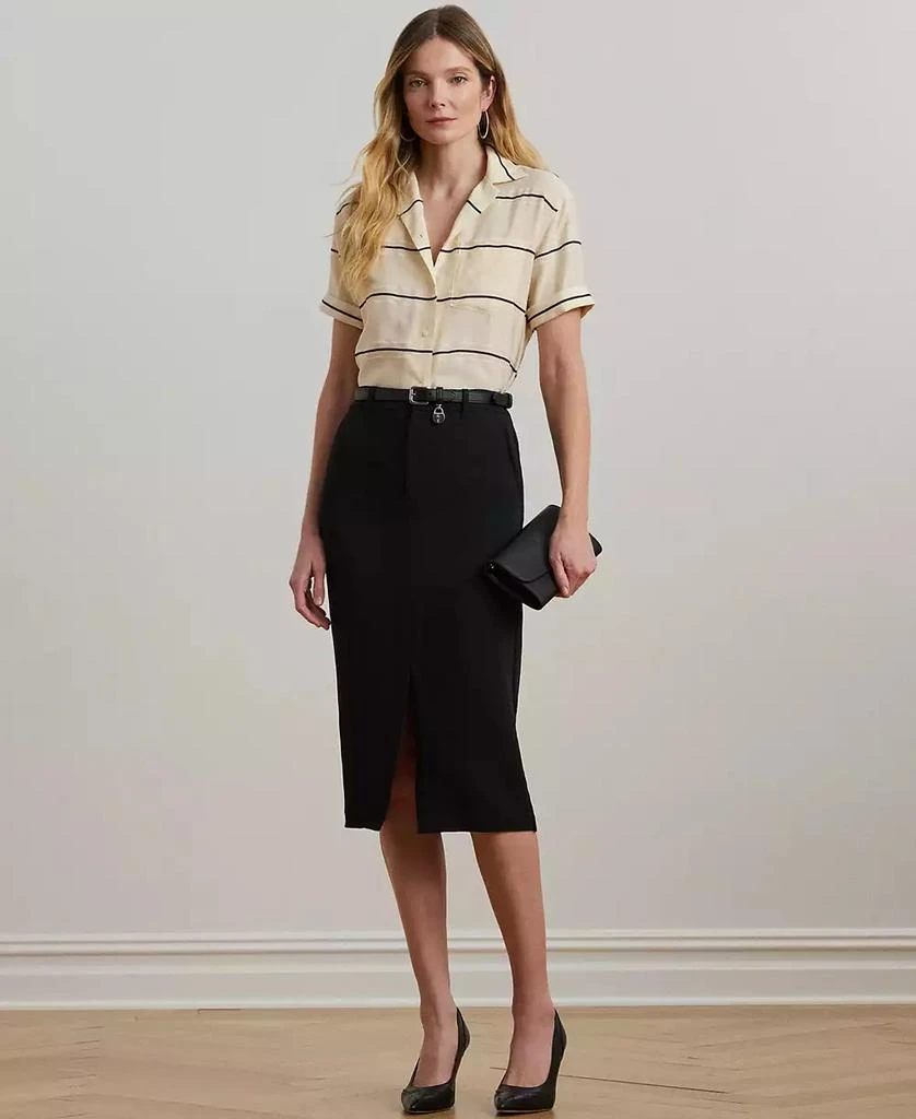 Ralph Lauren Women's Striped Short-Sleeve Camp Shirt, Regular & Petite 4