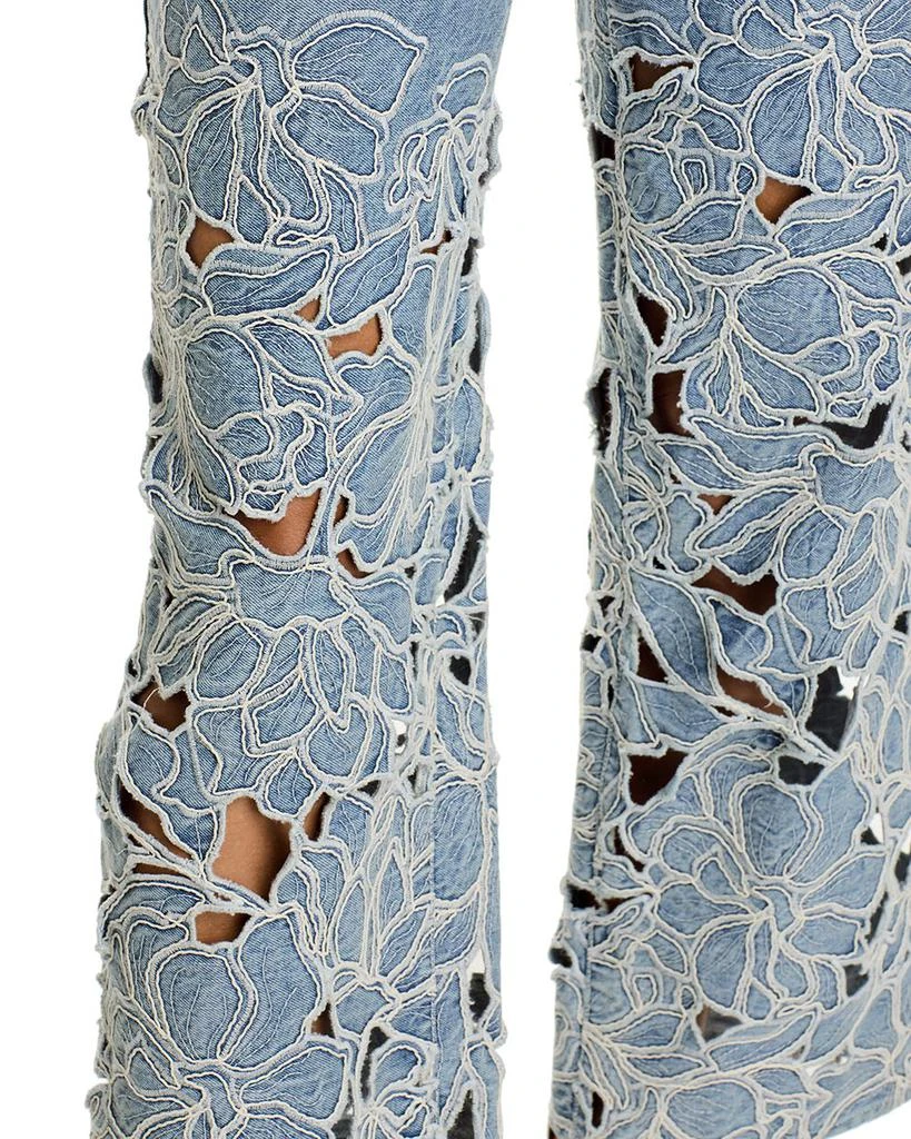 SIMKHAI Betty High Rise Straight Leg Jeans in Boca 5