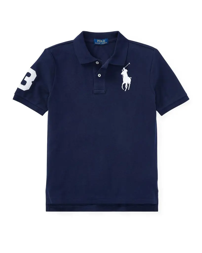 Ralph Lauren Boy's Big Pony Mesh Knit Polo, Size S-XL