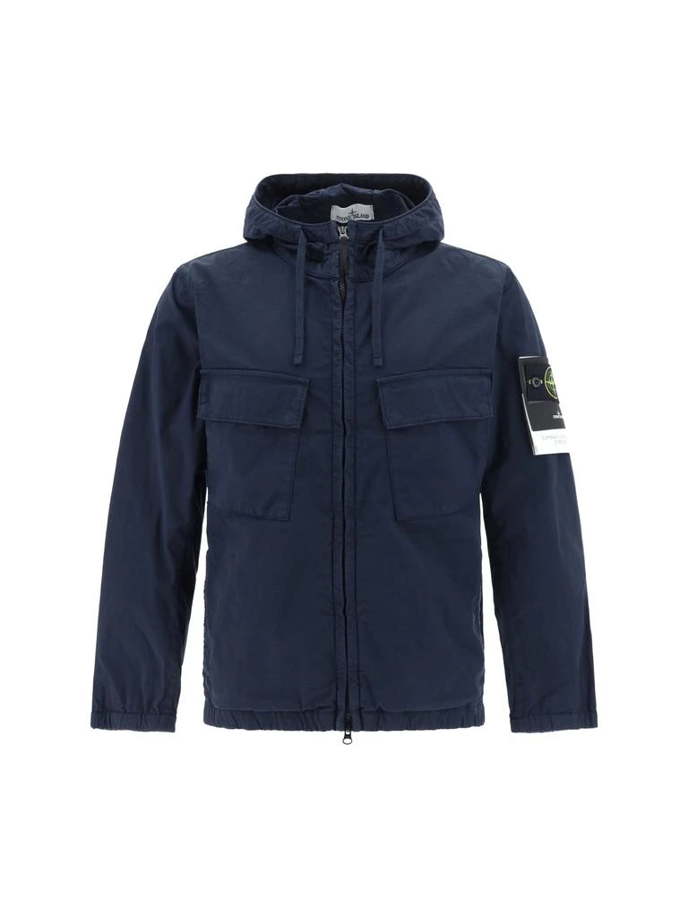 Stone Island Logo Patch Hooded Jacket 1