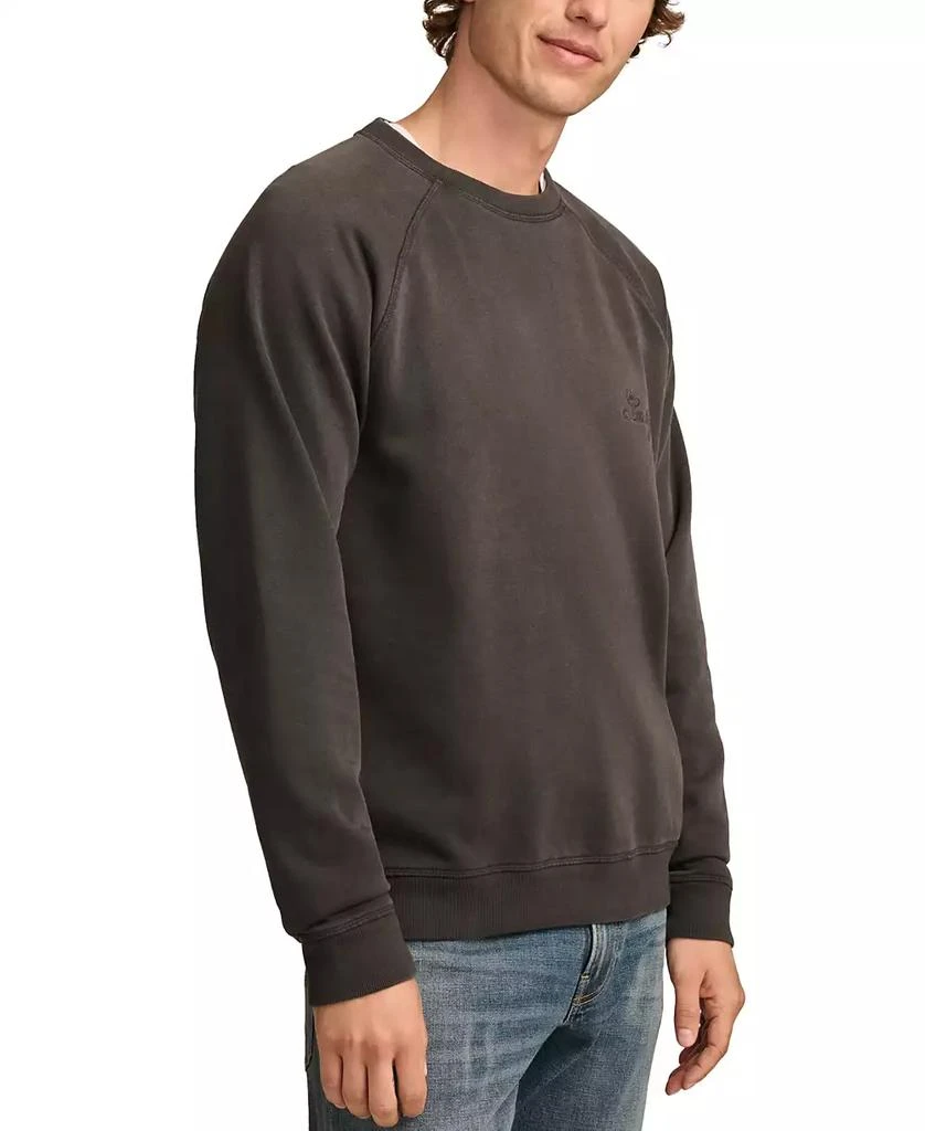 Lucky Brand Men's Fleece Logo Raglan Crew Sweatshirt 4