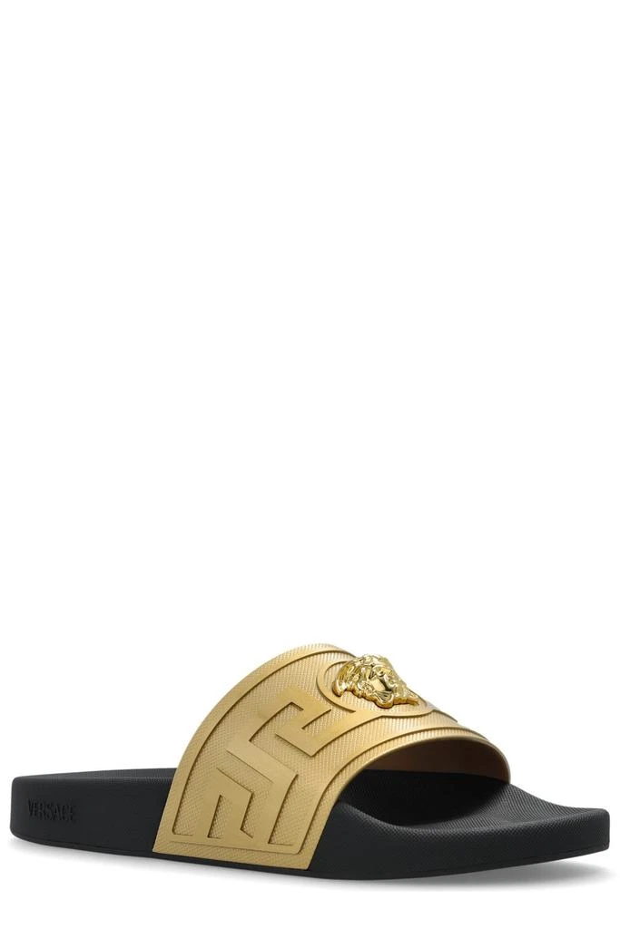 Versace Logo Plaque Open-Toe Slippers – On Sale Now with Up  display picture 1
