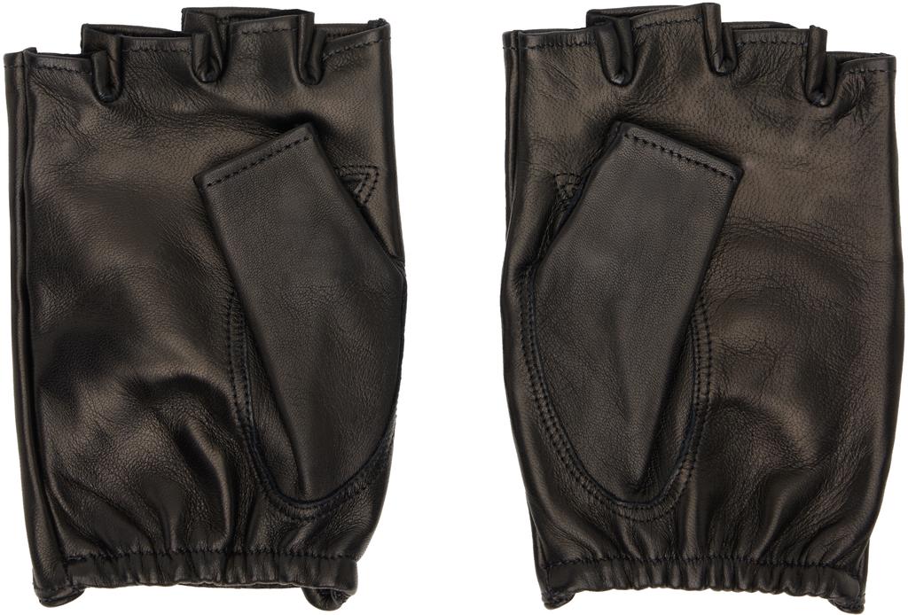 Our Legacy WORK SHOP Emporio Armani Black Taglio Gloves