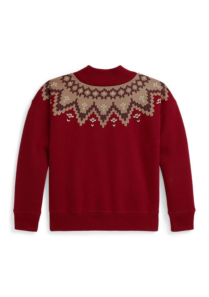 Ralph Lauren Girls 2-6x Fair Isle Fleece Boxy Sweatshirt 2