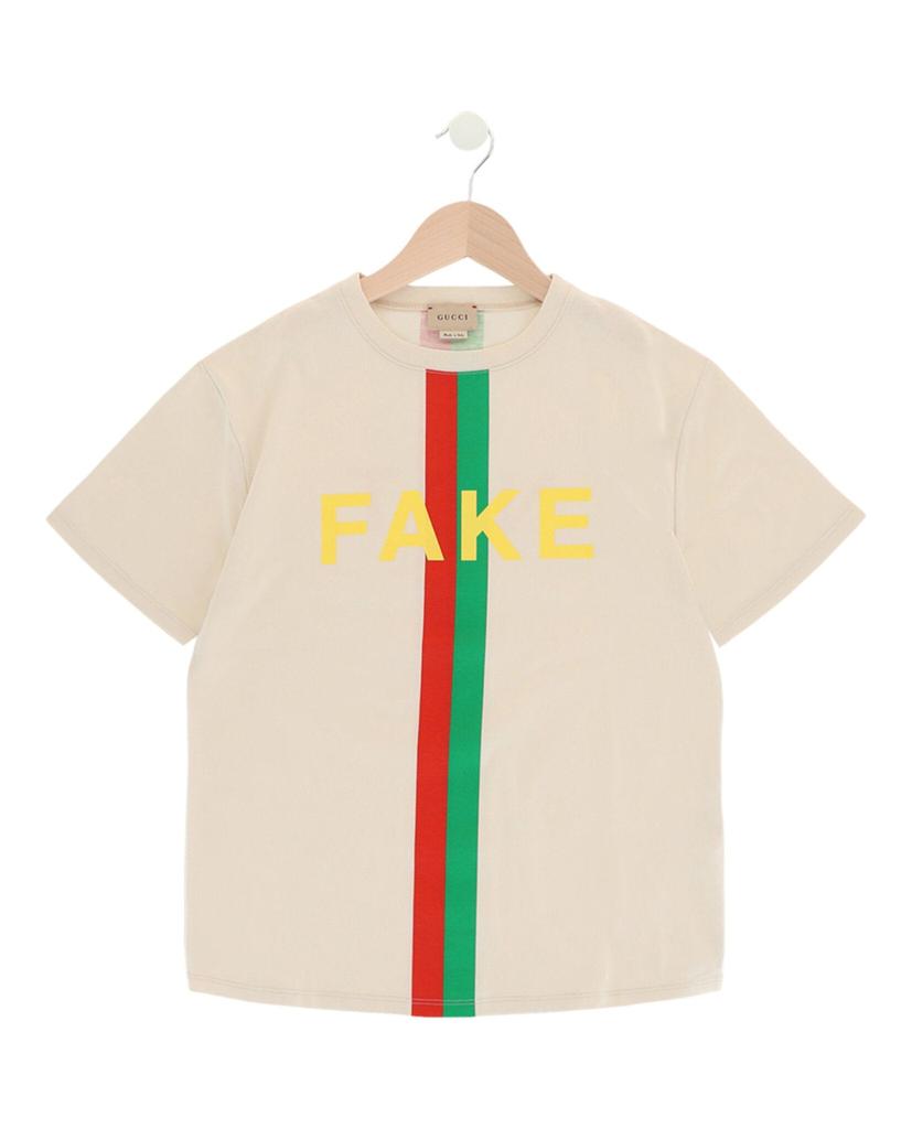 Gucci Fake/Not Print Short Sleeve T-Shirt