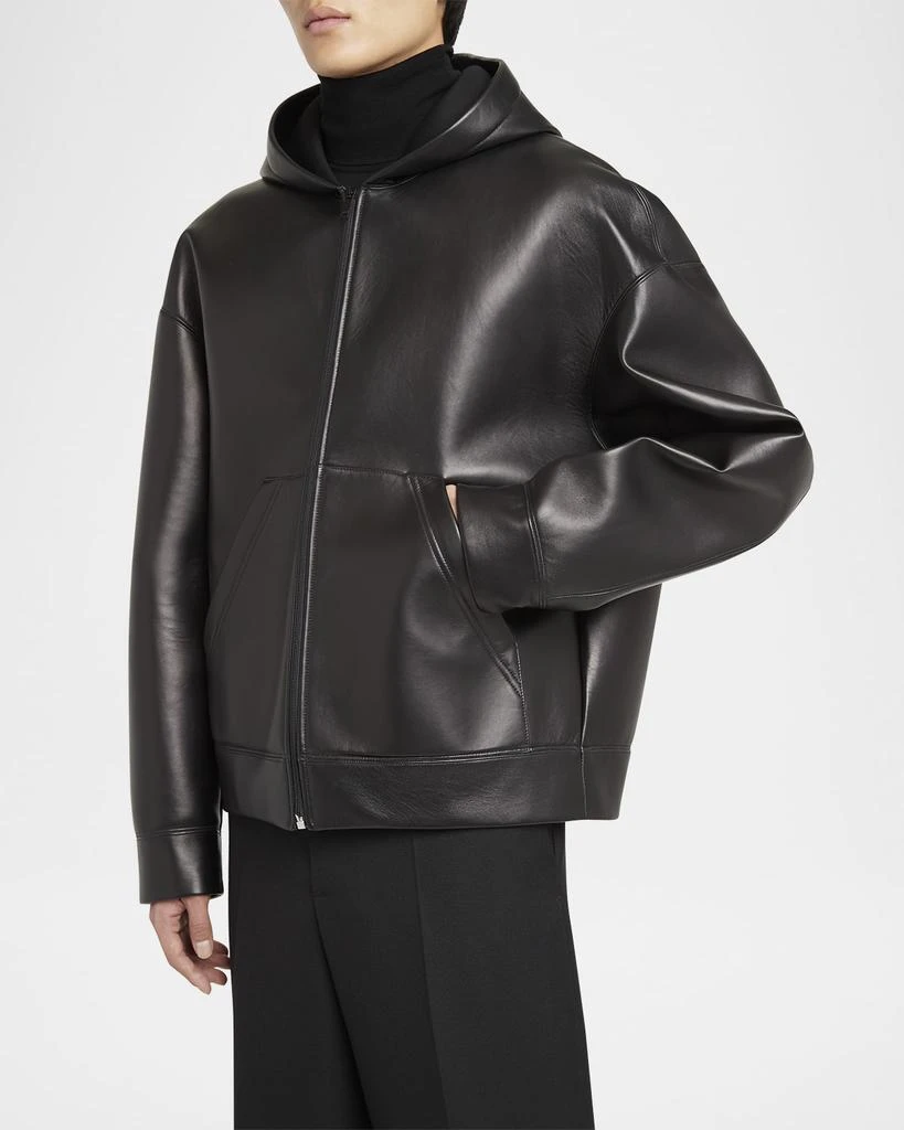 Valentino Men's Master Glove Full-Zip Leather Jacket 7