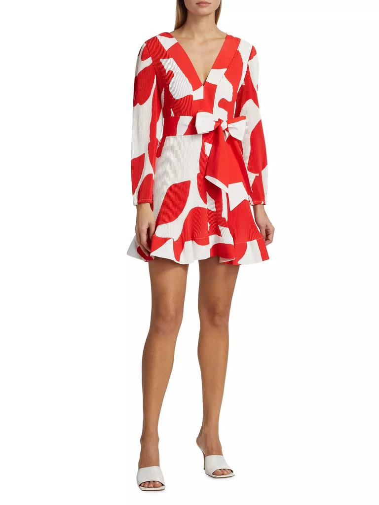 Milly Liv Grand Foliage Rib-Knit Dress 2