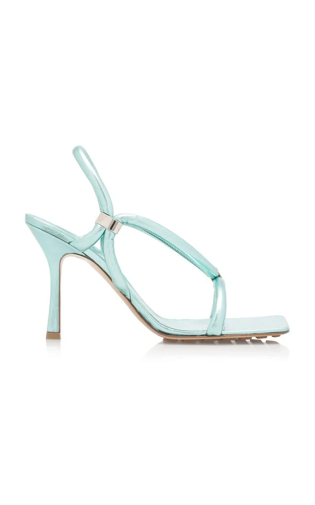 Bottega Veneta Bottega Veneta - Reflection Leather Sandals - Blue - IT 38 - Moda Operandi 1