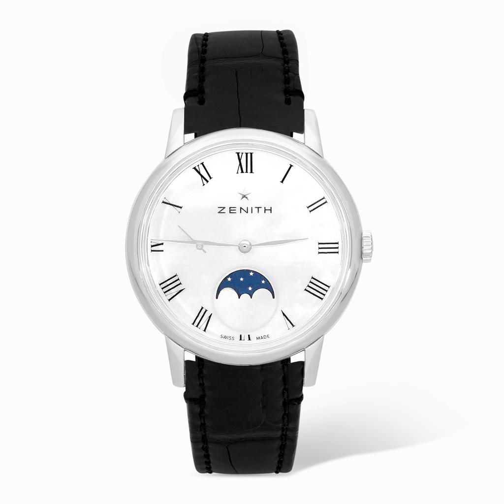 Zenith Zenith Elite Ultra Thin Lady Moonphase Stainless Steel Automatic Ladies Watch 03.2320.692/81.C714