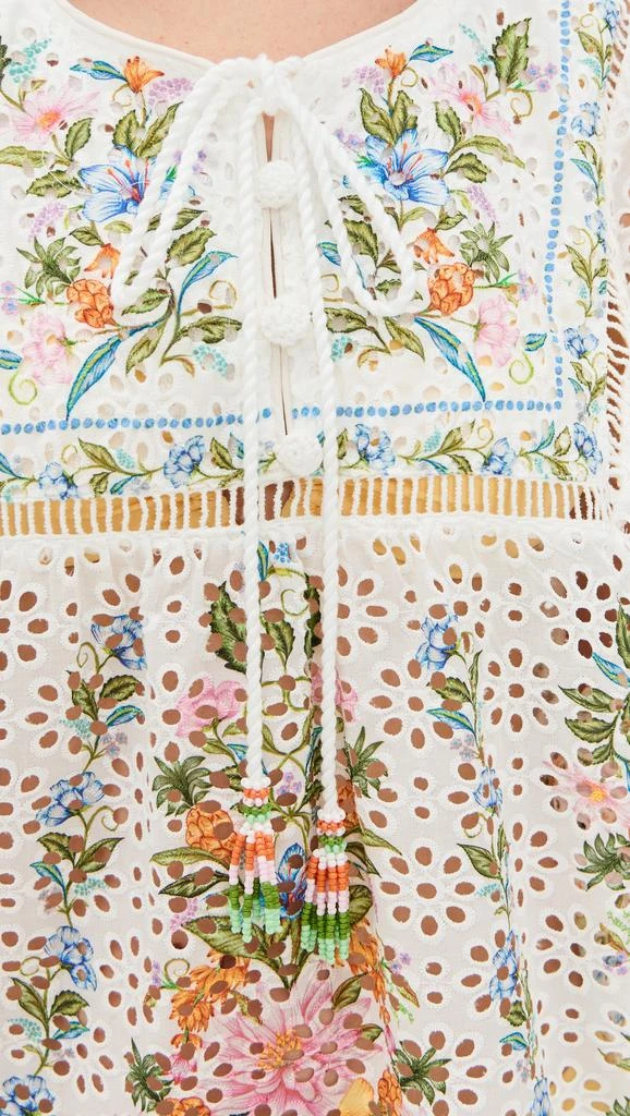 Farm Rio Sweet Bloom Bouquet Short Cover Up 5