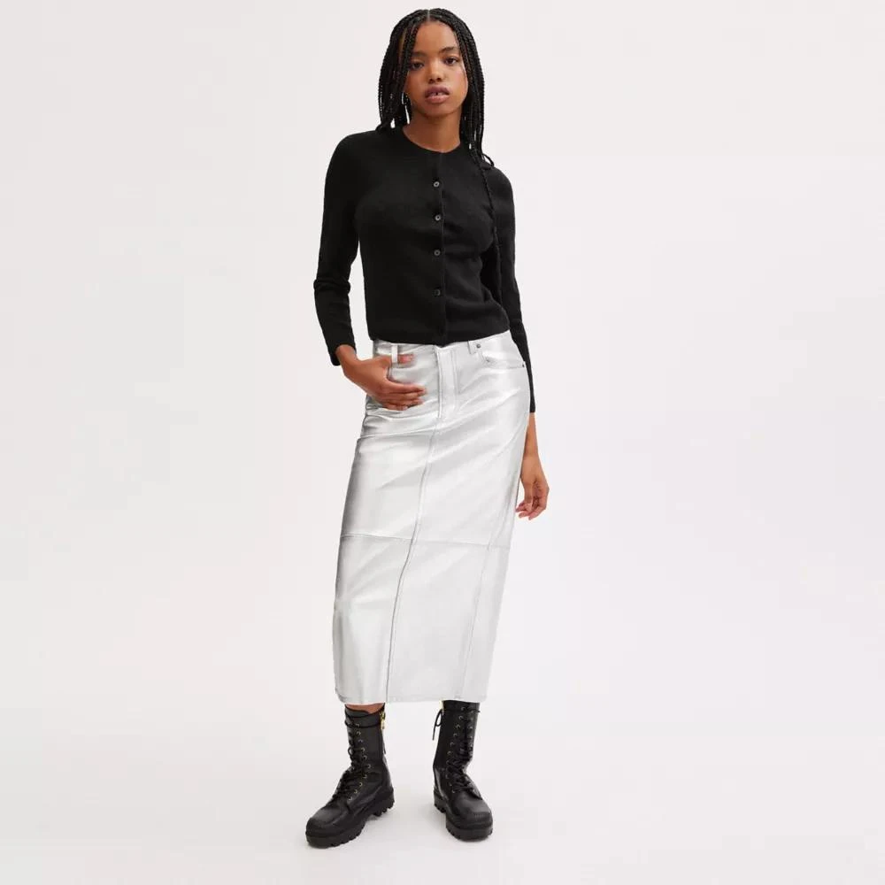 Coach Signature Knit Cropped Cardigan 2
