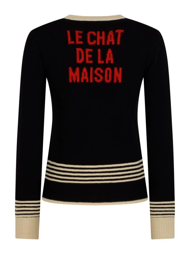 Valentino Valentino Animal Patterned Crewneck Jumper 2