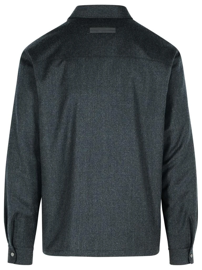 Zegna Zegna Zip Detailed Straight Hem Shirt 2