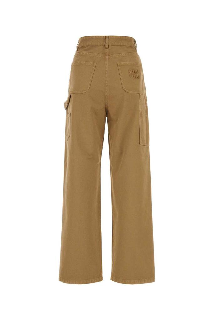 Miu Miu Miu Miu Logo Detailed Jeans