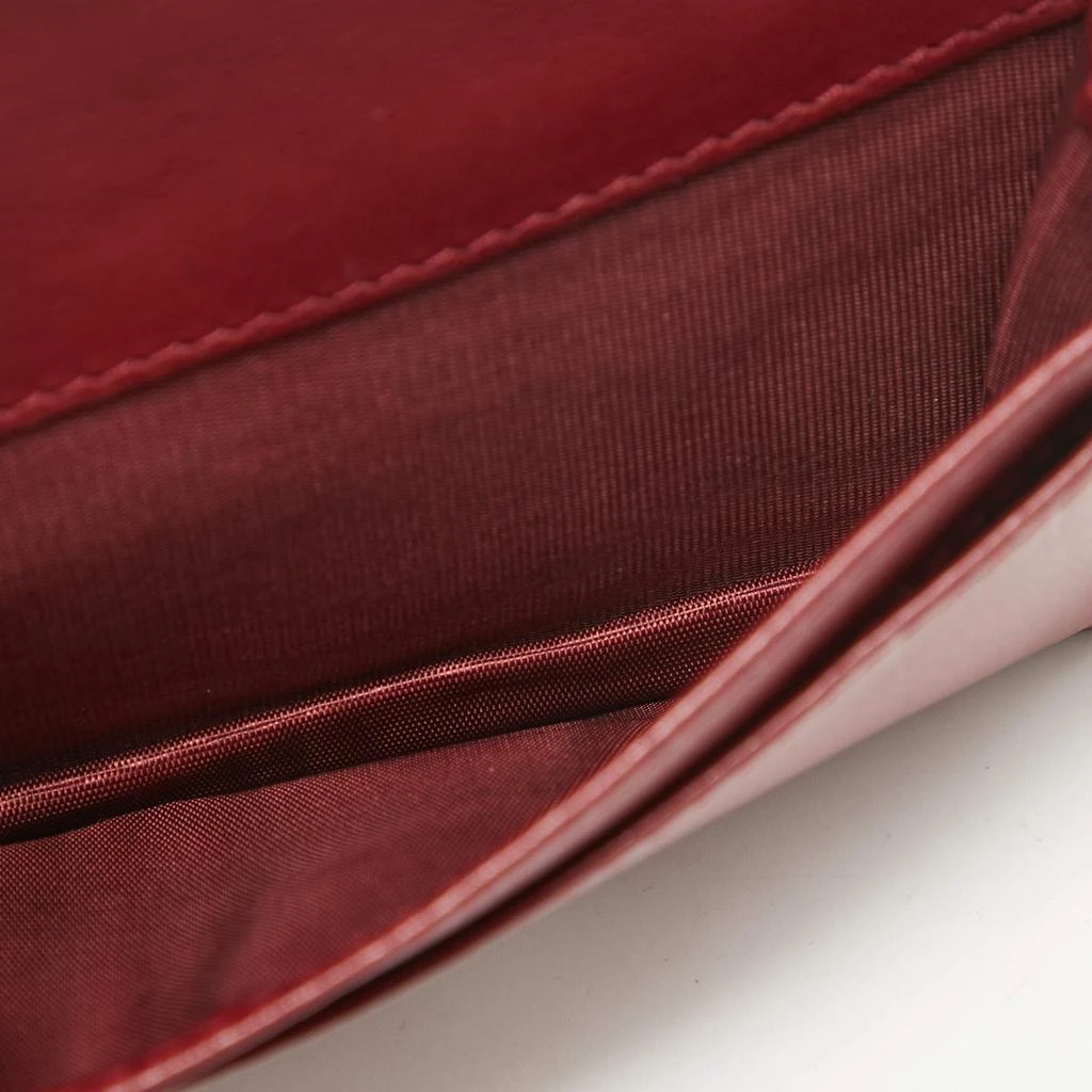 Dior Dior Red Cannage Patent Leather Lady Dior Flap Card Holder 3