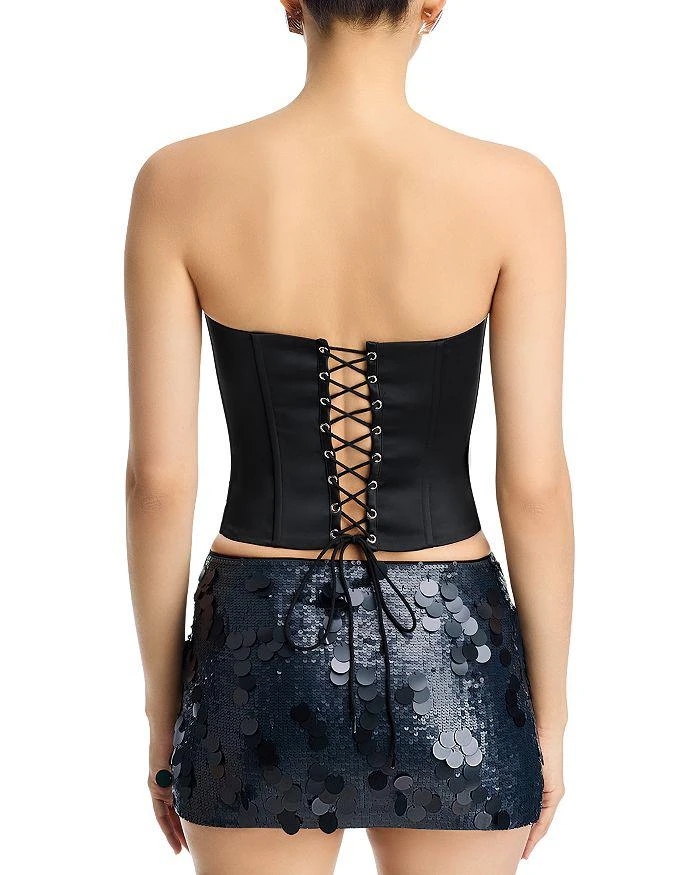 Danielle Guizio Satin Corset Top 3