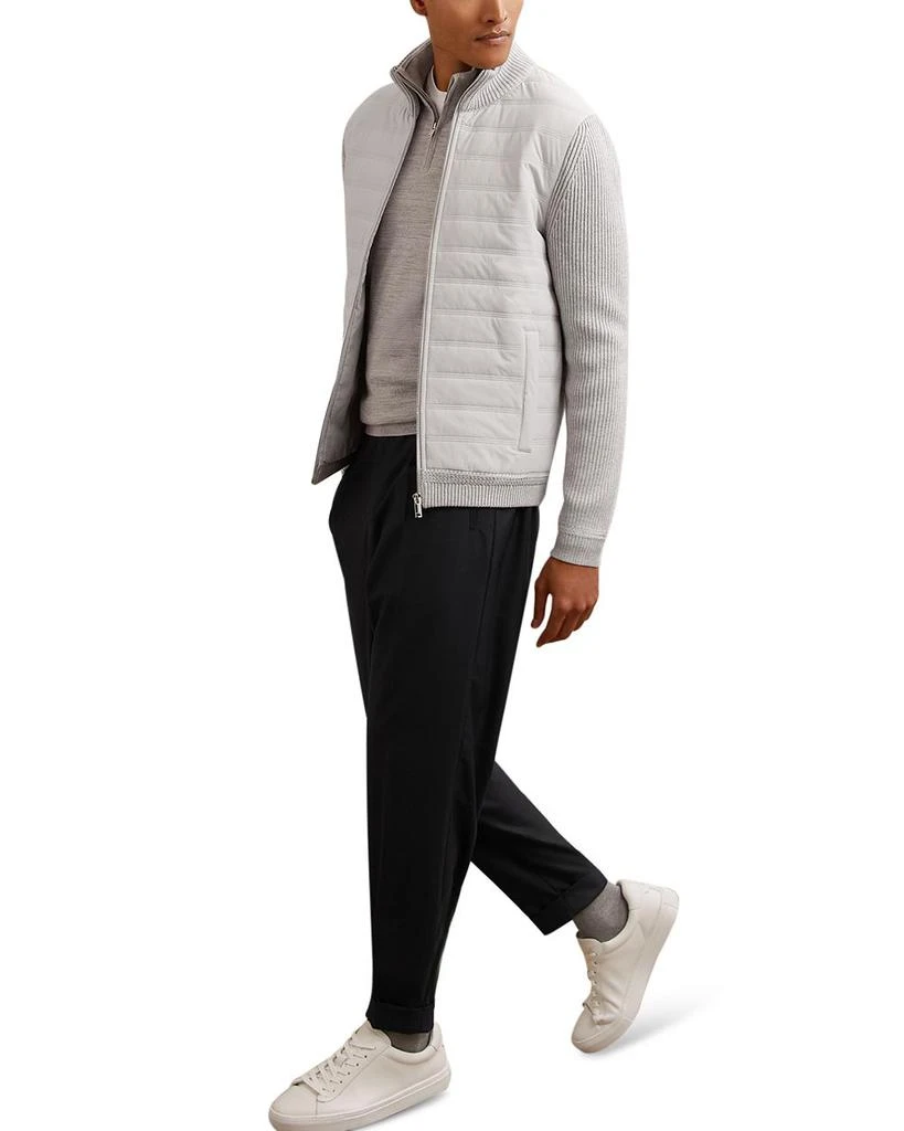 REISS Townsend Long Sleeved Zip Through Funnel Quilted Jacket 2