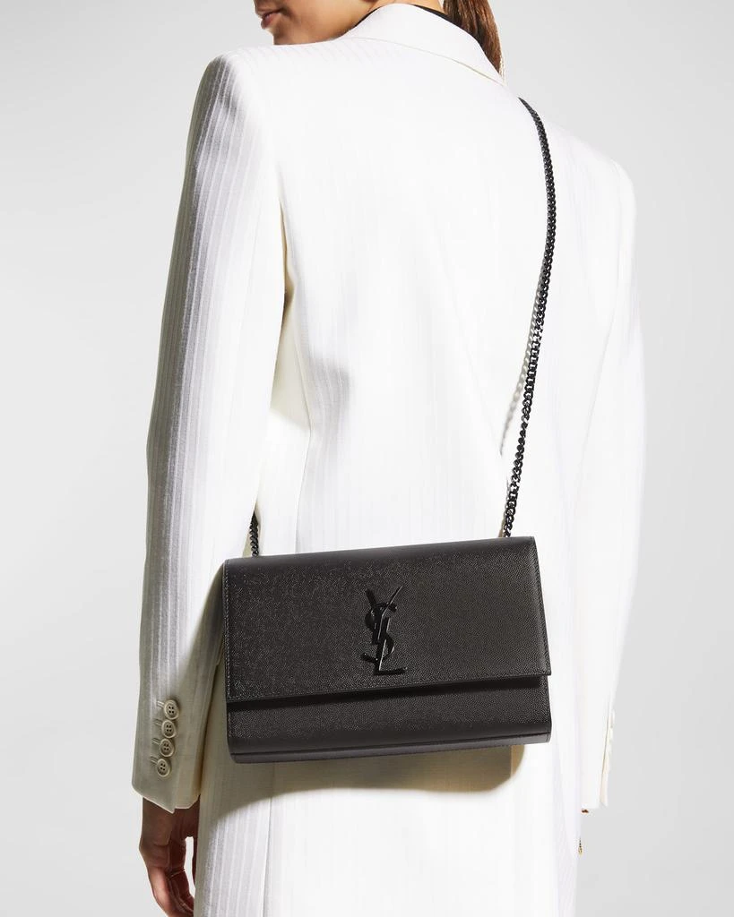 Shop Kate Medium YSL Crossbody Bag in Grained Leather on Sale at