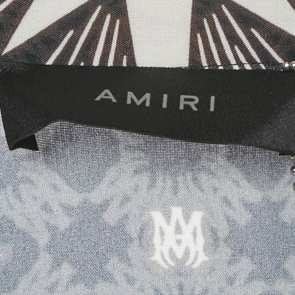 AMIRI Amiri Starburst Print Crepe Button Front Camp Shirt XXL 5