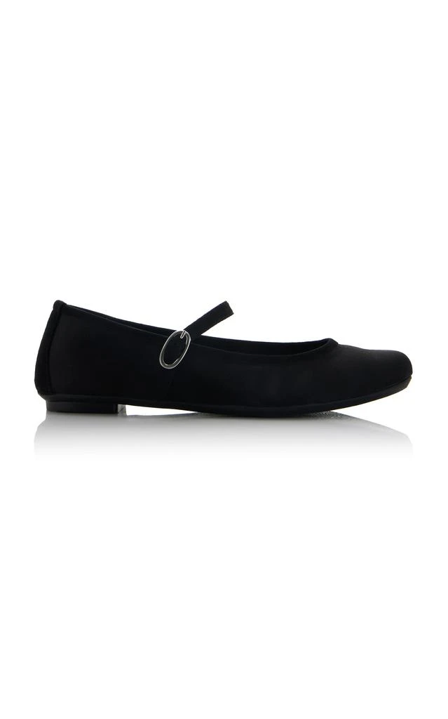 Home of Hai Home of Hai - x Reqins Honoree Silk-Satin Mary Jane Flats - Black - IT 38 - Moda Operandi 1