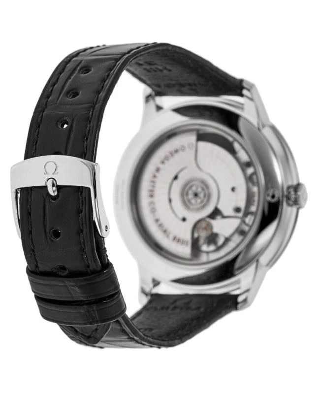Omega Omega De Ville Prestige Co-Axial Master Chronometer 40mm Automatic Silver Dial Black Leather Strap Men's Watch 434.13.40.20.02.001 4