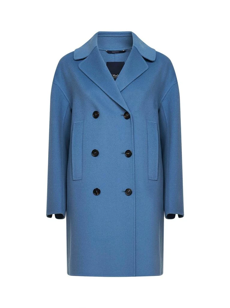 MAX MARA S MAX MARA S | Light blue SMMEDEN double-breasted midi coat | Women | 36