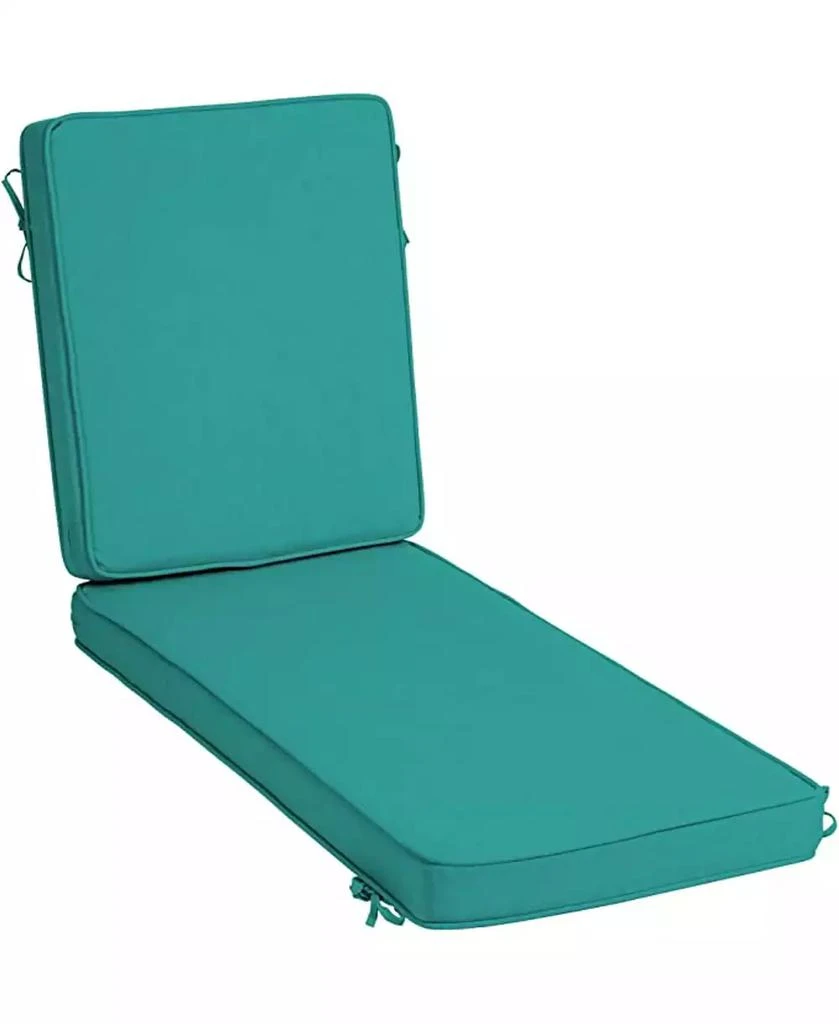 Arden Selections Arden ProFoam EverTru Acrylic Outdoor Chaise Lounge Cushion Aqua