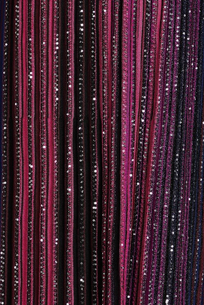 Missoni Sequin-embellished striped ribbed-knit maxi dress 4