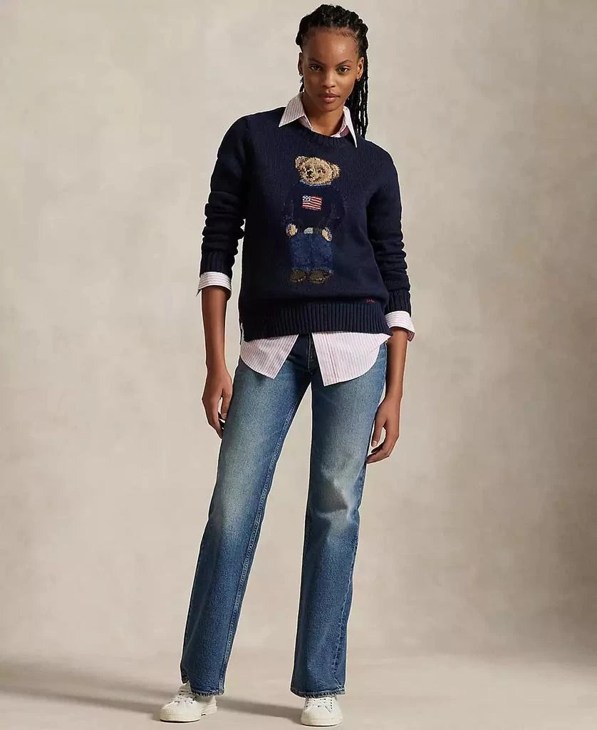 Ralph Lauren Women's Polo Bear Cotton-Linen Sweater 2