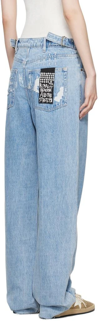 Ksubi Blue Low Rider Torn Up Jeans 3