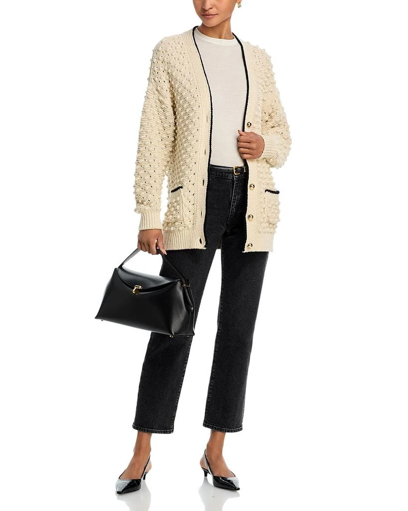 FRAME The Borrowed High Rise Ankle Slim Straight Jeans in Deco 2