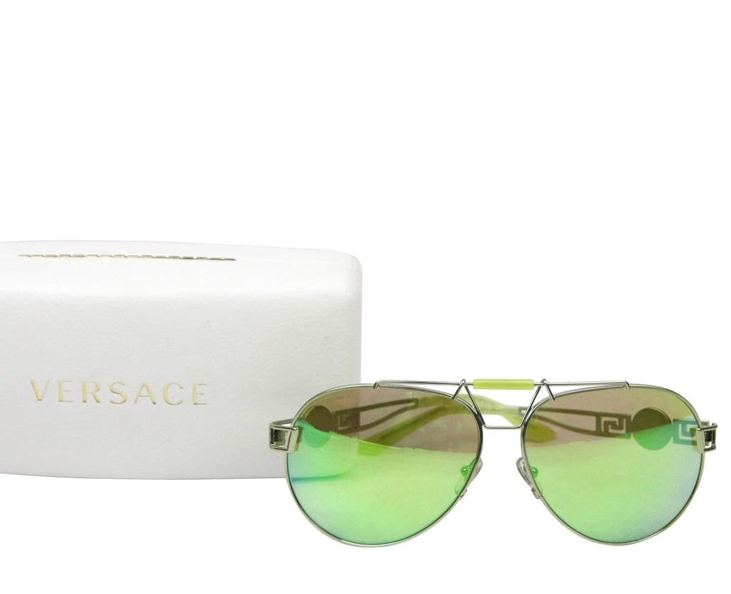 Versace Women's Mirro Metal Aviator Sunglasses 1