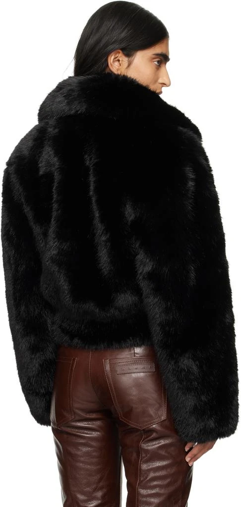 STAND STUDIO Black Lena Faux-Fur Jacket 3